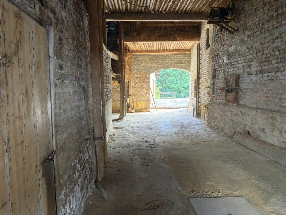 Blick in die gro�e Scheune Bauernhaus Hadamar
