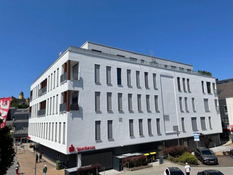 Hausansicht Montabaur Wohnung Helle Moderne 2-Zimmerwohnung mit Balkon und Einbauk�che in direkter Citylage von Montabaur