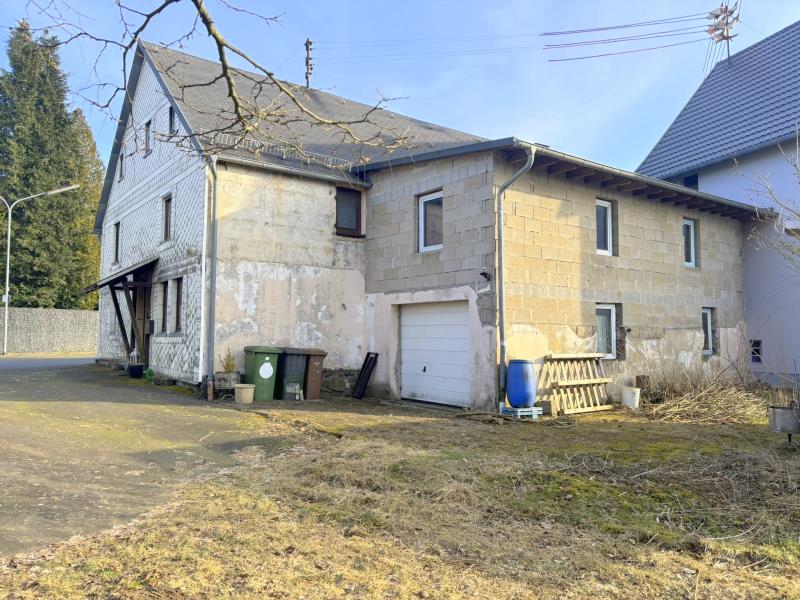 R�ckansicht Bauernhaus Pottum