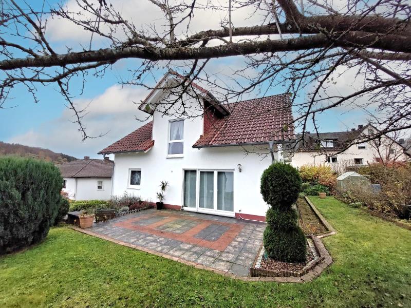 R�ckansicht Einfamilienhaus Hergenroth