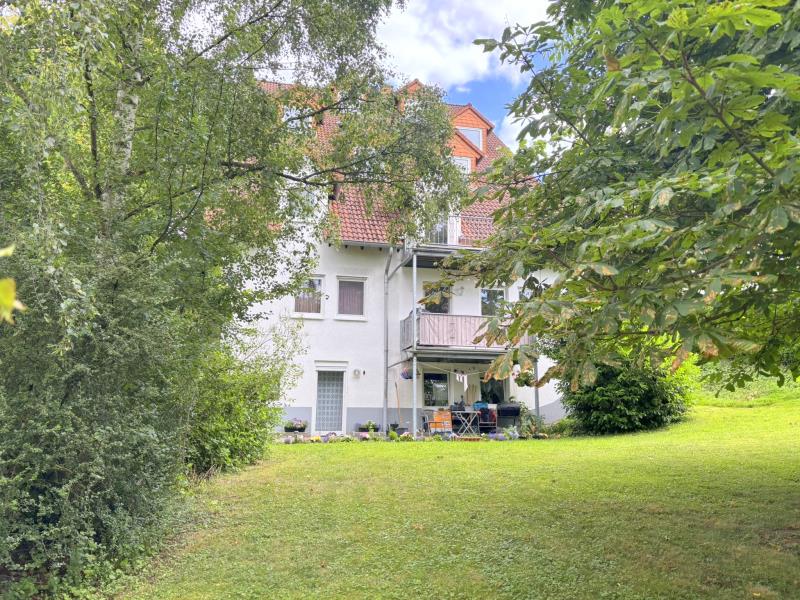 R�ckansicht Etagenwohnung Waldbrunn
